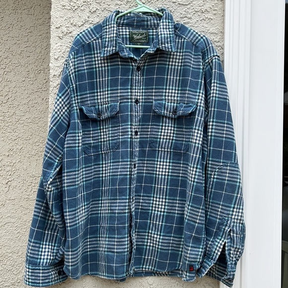 Woolrich Men's Oxbow Bend Plaid Flannel Long Sleeve Shirt Size XL